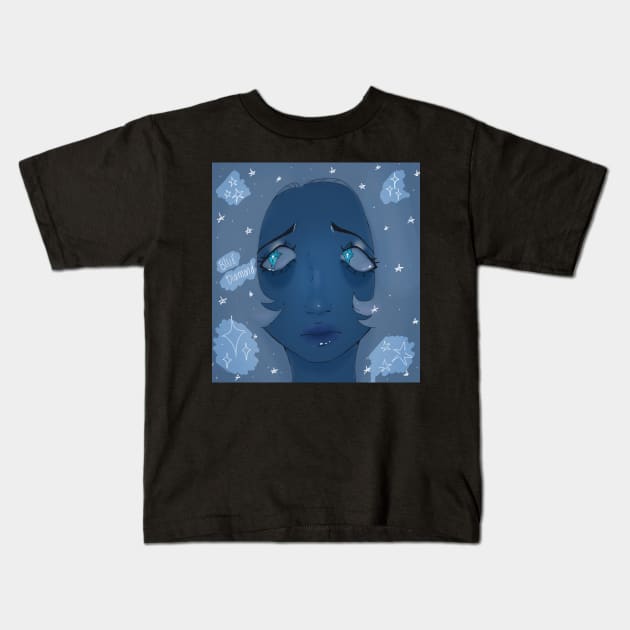 Blue Diamond Kids T-Shirt by Mellodydraws >_<